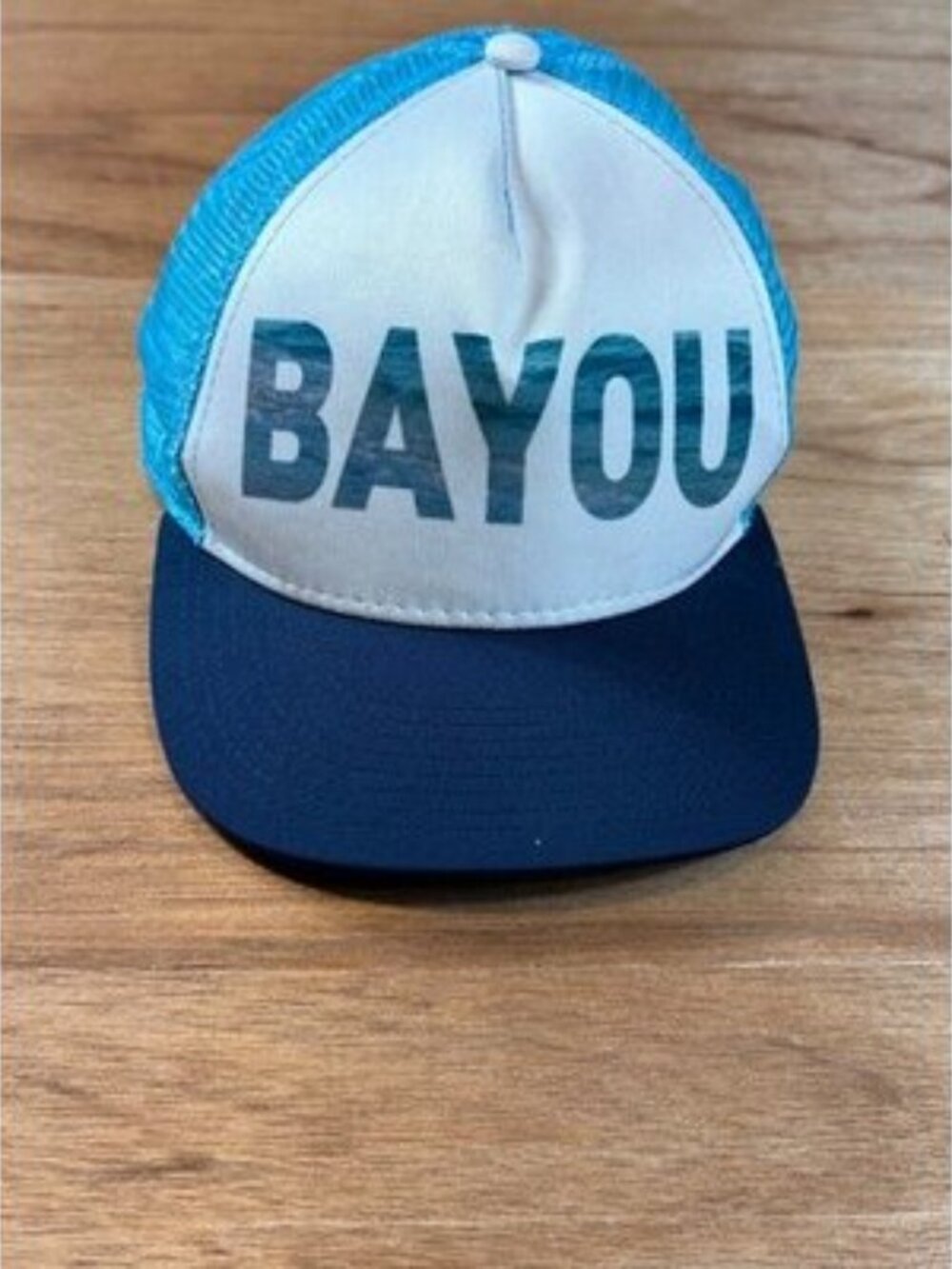 Pukka Bayou Golf Trucker Hat Snapback Mesh Cap White Light Blue Navy